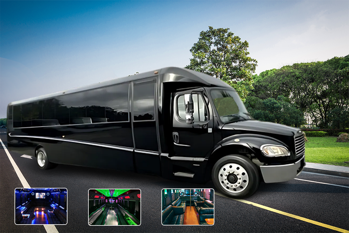 Party bus rentals near me, experience the thrill of celebration on wheels.