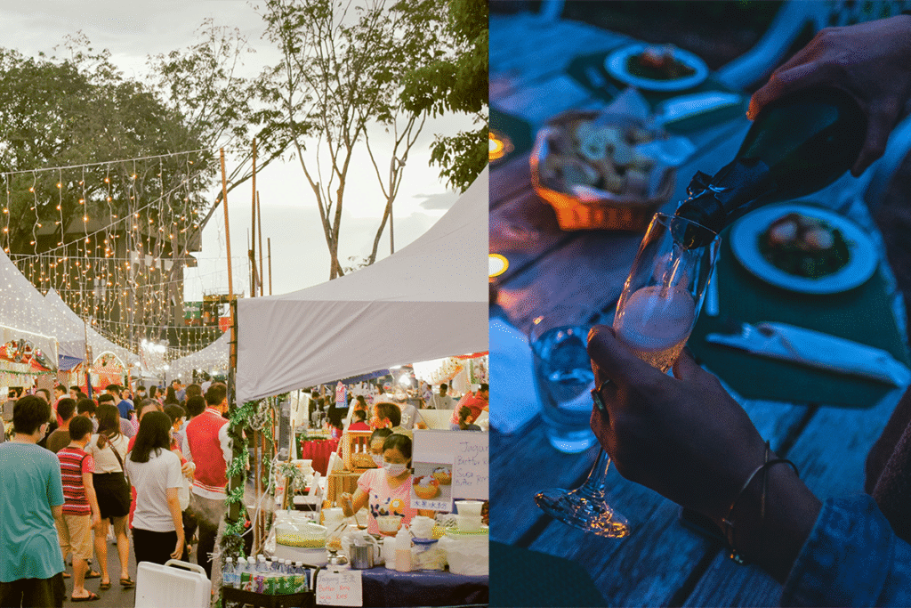 Wine Food Outdoor Nights Street Fairs Community Vibes
