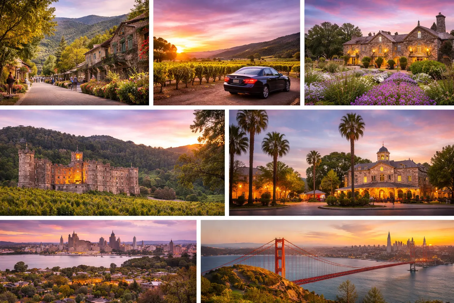 Napa Valley and San Francisco views